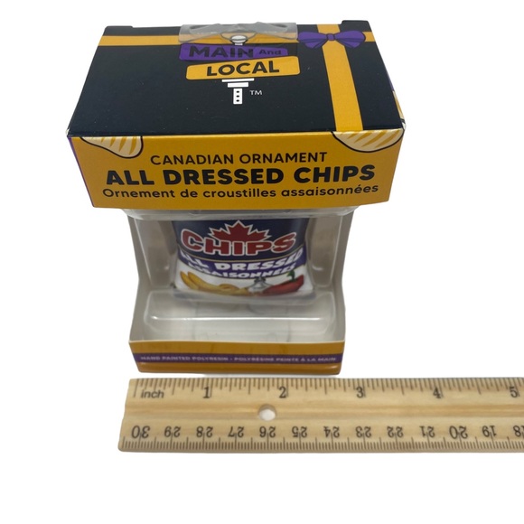 Main and Local Canadian All Dressed Chips Christmas Ornament - Picture 5 of 6
